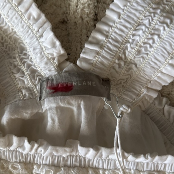 Everlane Textured White Midi Dress - Picture 5 of 13